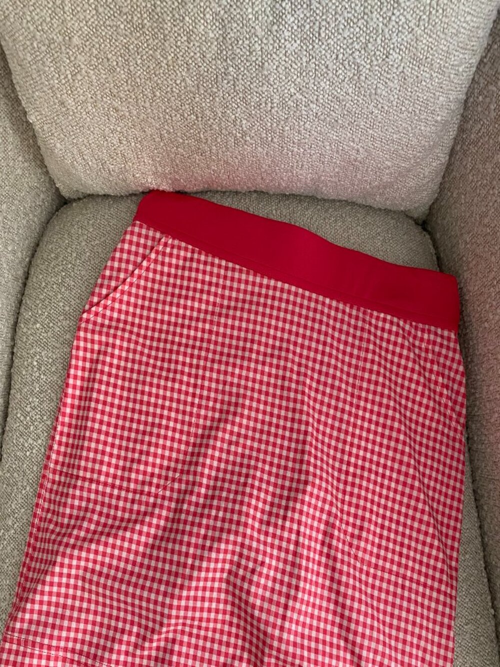 Belyn Key | Melon Check Ruffle Skort - Picture 3 of 12
